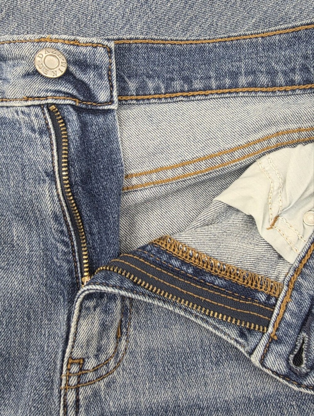 DAZE x Anthropologie High Rise Tough Love Organic Cotton Crop Raw Hem Jeans 28 - Picture 15 of 16